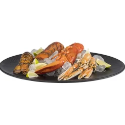 APS Plat mélamine noir Ø 42 cm 3,5 cm Nero Outlet