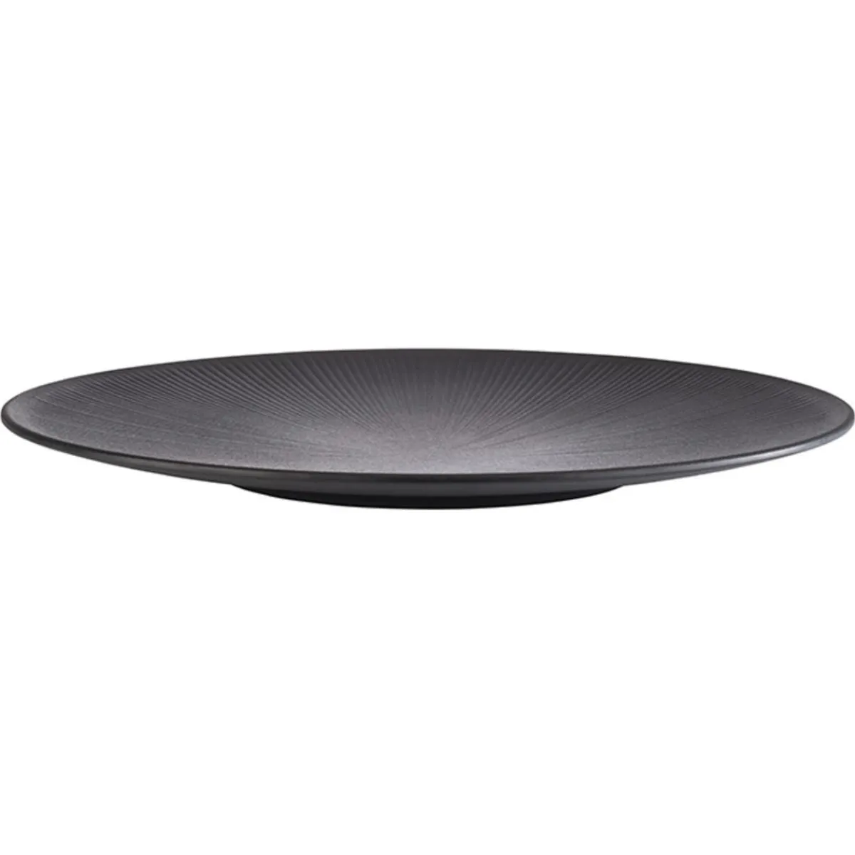 APS Plat mélamine noir Ø 42 cm 3,5 cm Nero Outlet