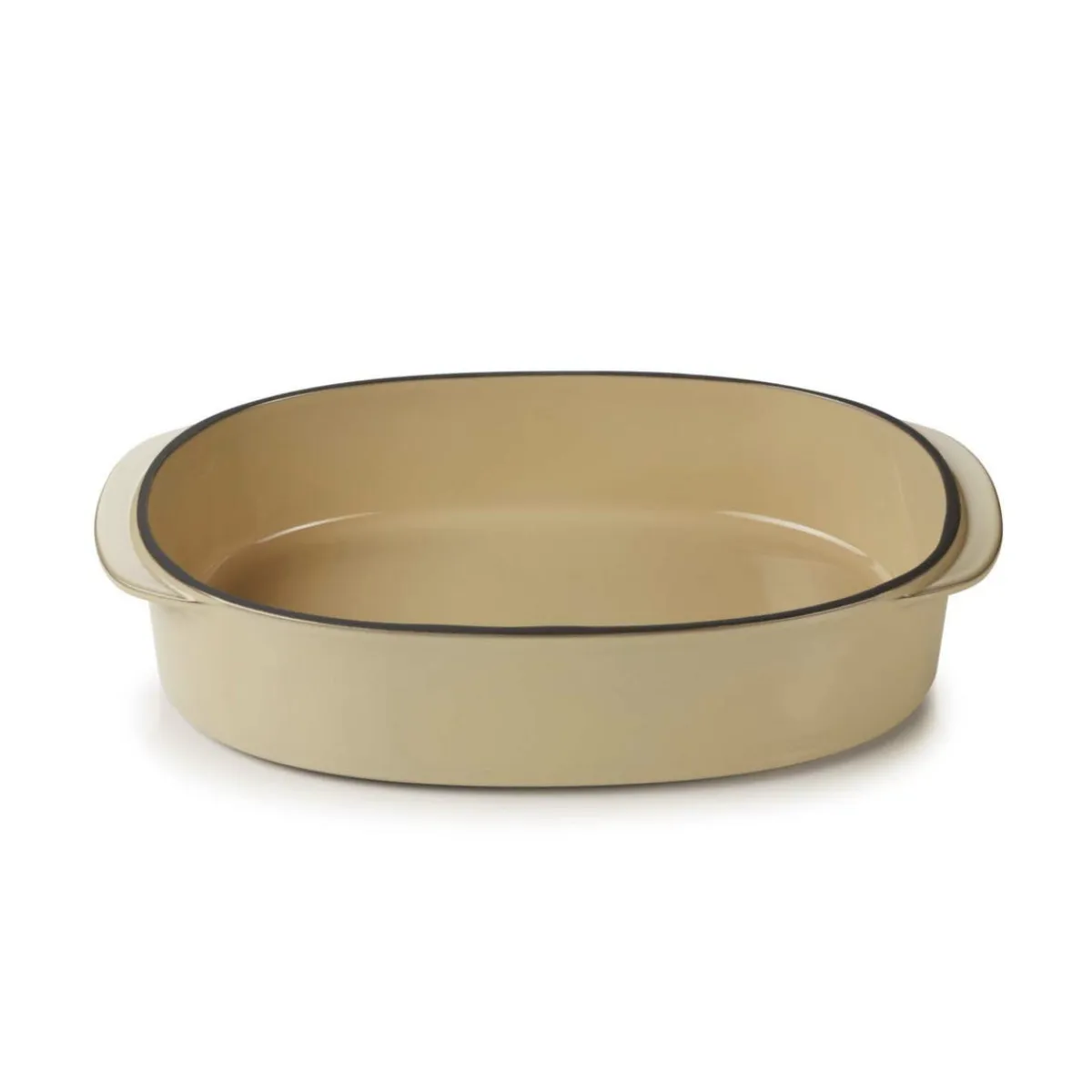 Plat ovale beige porcelaine culinaire 26 cm Caractère - REVOL Hot