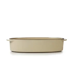 Plat ovale beige porcelaine culinaire 26 cm  Caractère - REVOL Hot
