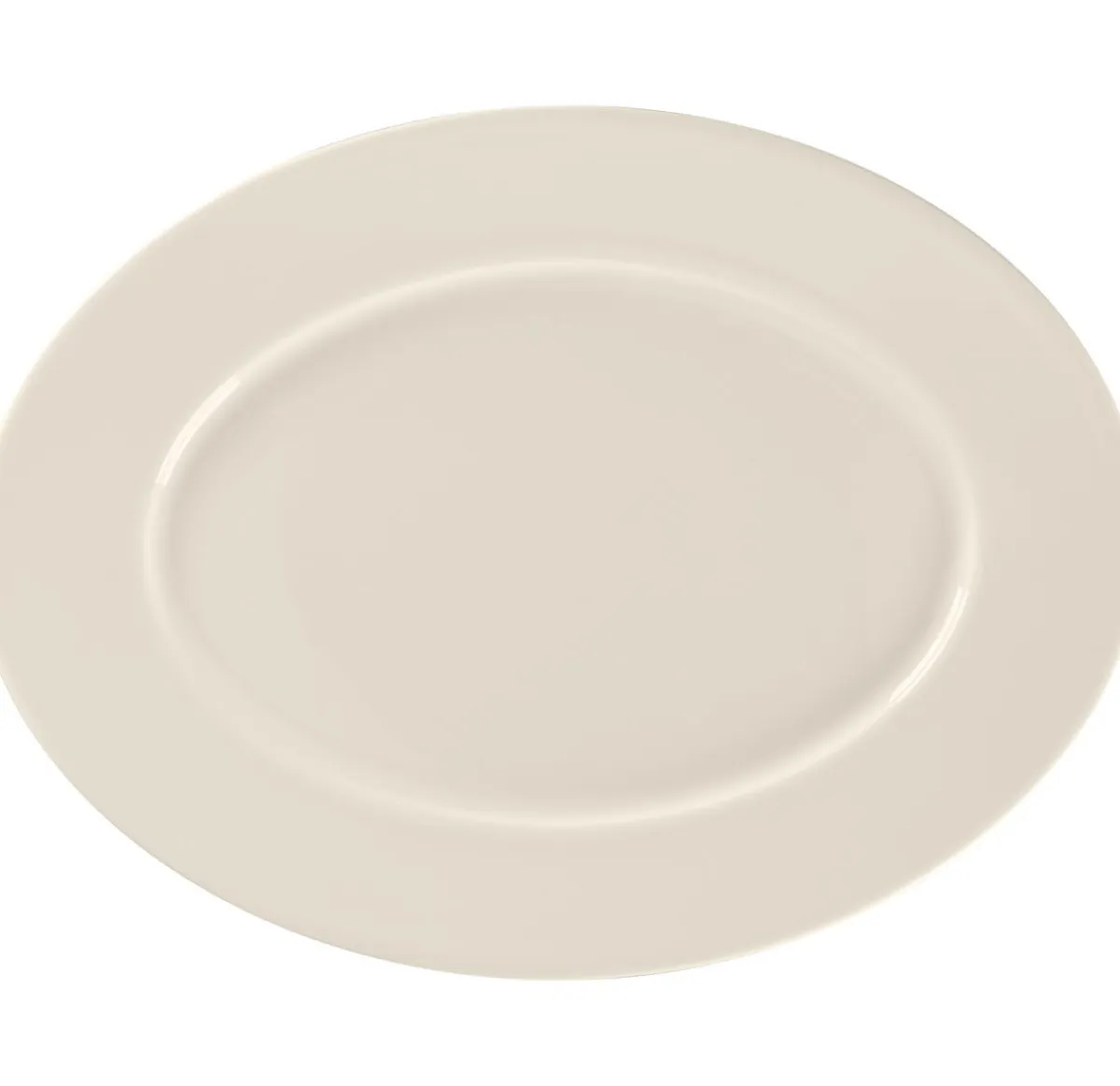 Plat ovale blanc porcelaine bone china 25,5 cm Fedra - RAK