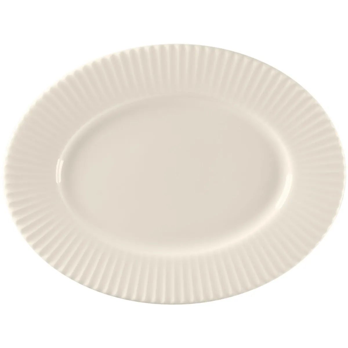 Plat ovale blanc porcelaine bone china 25,5 cm Spectra - RAK Online