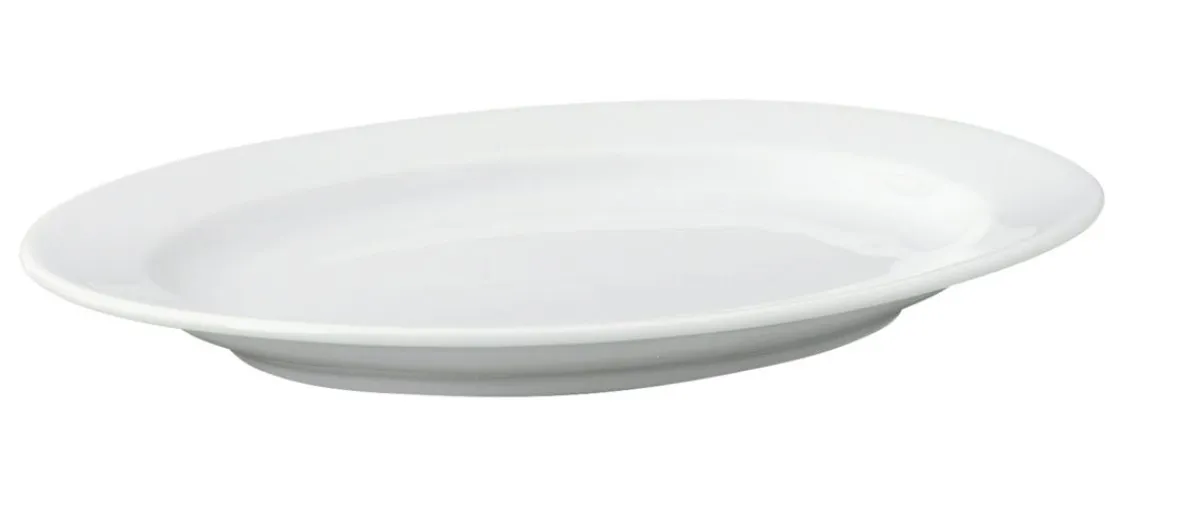 PRO.MUNDI Plat ovale blanc porcelaine 17 cm K