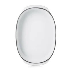 Plat ovale blanc porcelaine culinaire 34 cm  Caractère - REVOL Outlet