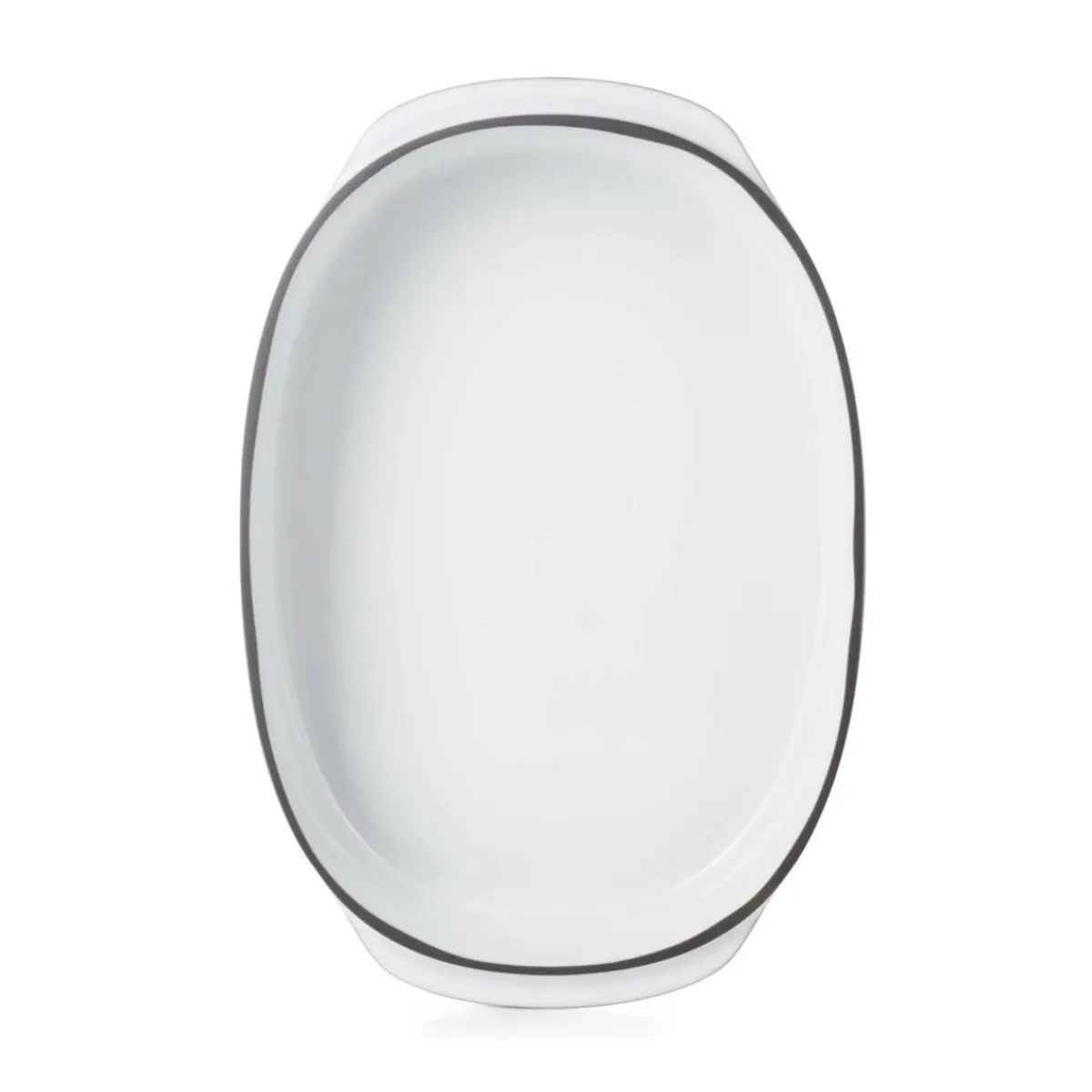 Plat ovale blanc porcelaine culinaire 34 cm Caractère - REVOL Outlet