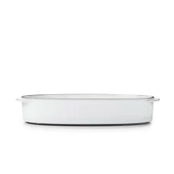 Plat ovale blanc porcelaine culinaire 34 cm Caractère - REVOL Outlet
