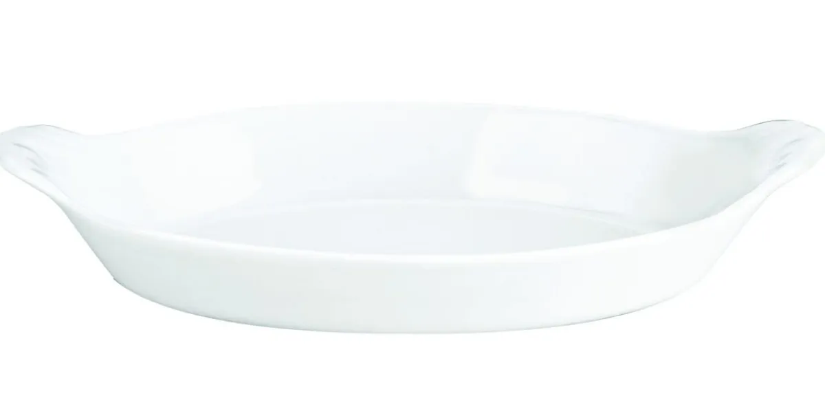 Plat ovale blanc porcelaine culinaire 28,5x16 cm - PILLIVUYT New