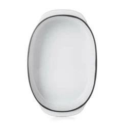 Plat ovale blanc porcelaine culinaire 26 cm  Caractère - REVOL