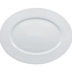 Plat ovale blanc porcelaine vitrifiée 34 cm Evolution - RAK Hot