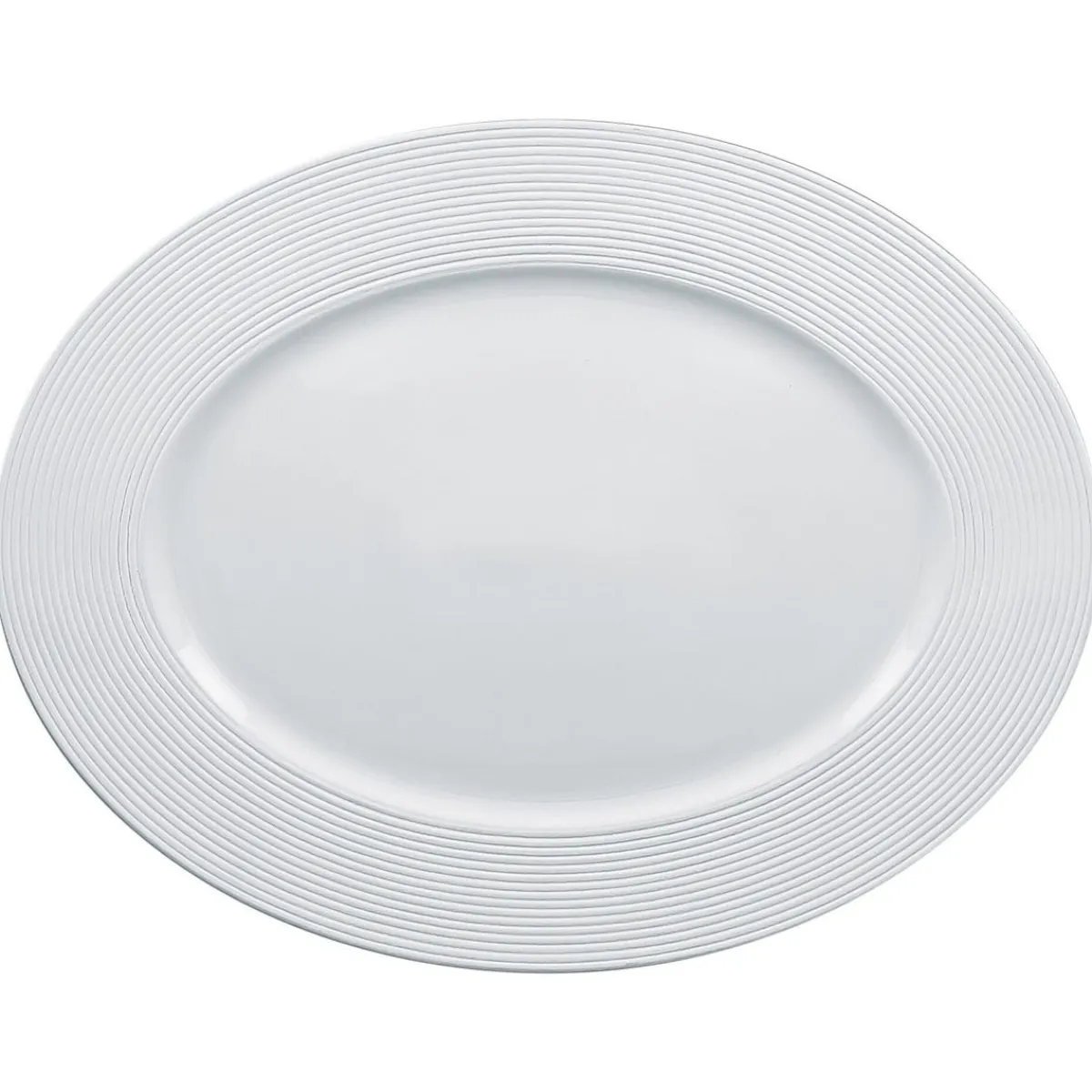 Plat ovale blanc porcelaine vitrifiée 34 cm Evolution - RAK Hot
