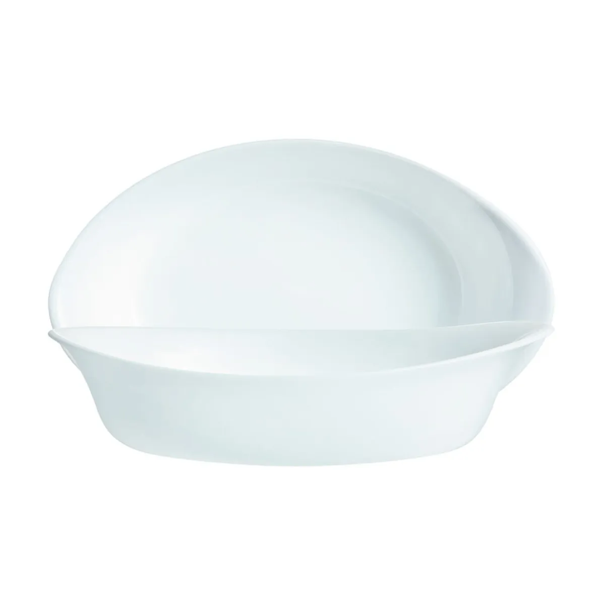Plat ovale blanc verre opal 25 cm Smart Cuisine - LUMINARC Hot