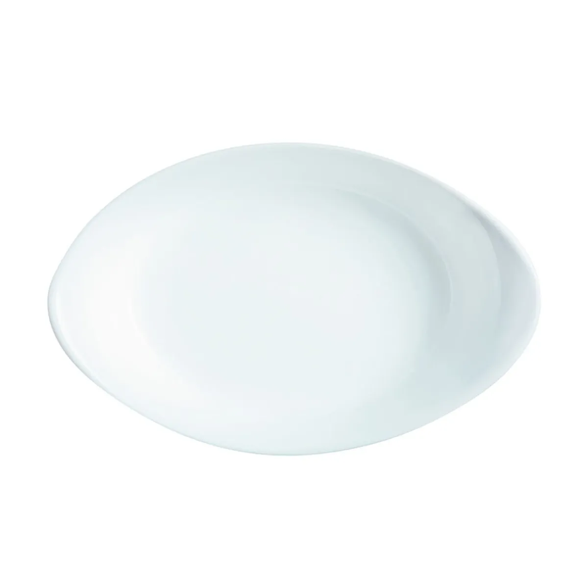 Plat ovale blanc verre opal 25 cm Smart Cuisine - LUMINARC Hot