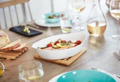 LUMINARC Plat ovale blanc verre opal 38,5 cm Smart Cuisine Hot