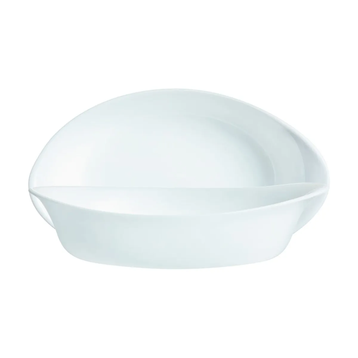Plat ovale blanc verre opal 21,5 cm Smart Cuisine - LUMINARC New