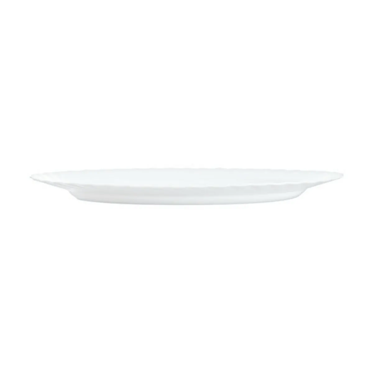Plat ovale blanc verre opal 34,8 cm Trianon - ARCOROC
