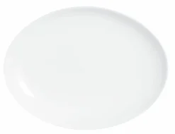 Plat ovale blanc verre opal 33 cm Evolutions - ARCOROC