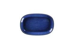 RAK Plat ovale bleu porcelaine vitrifiée 23 cm stone Ease