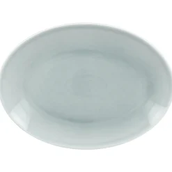 Plat ovale bleu porcelaine vitrifiée 36 cm Vintage - RAK Best