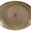 RAK Plat ovale brun porcelaine vitrifiée 36 cm Twirl Sale