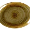 Plat ovale Garnet porcelaine vitrifiée 21 cm stone Spot - RAK Sale