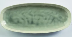 Plat ovale gris grès émaillé 30,5 cm Winter - PRO.MUNDI Sale