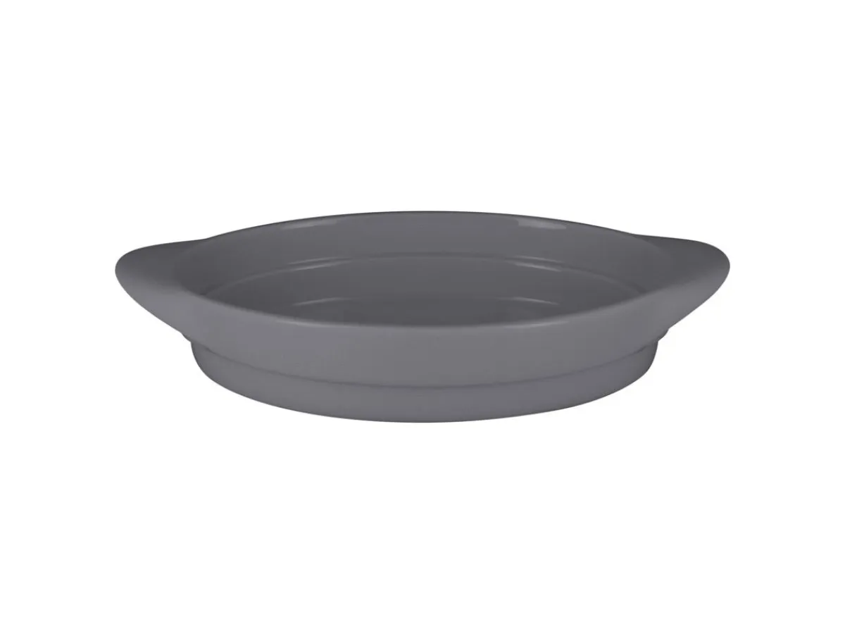 RAK Plat ovale gris porcelaine vitrifiée 31x18 cm Chefs Fusion Online