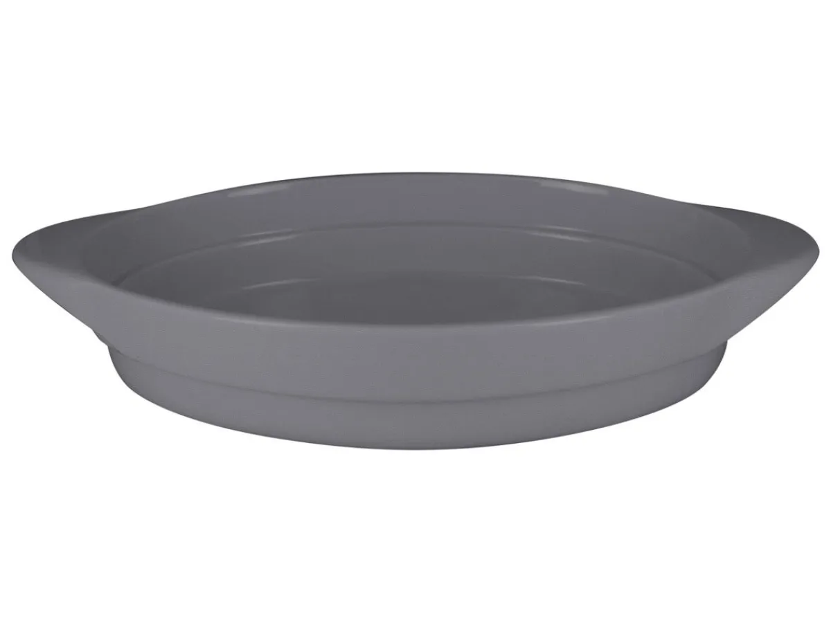 RAK Plat ovale gris porcelaine vitrifiée 45,3x25 cm Chefs Fusion Discount