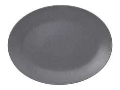 Plat ovale Gris stone porcelaine vitrifiée 36 cm Neo Fusion - RAK Hot