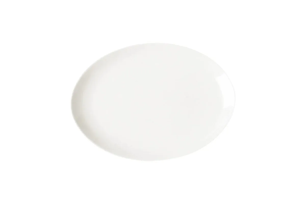Plat ovale ivoire porcelaine vitrifiée 36x27 cm Nano - RAK Clearance