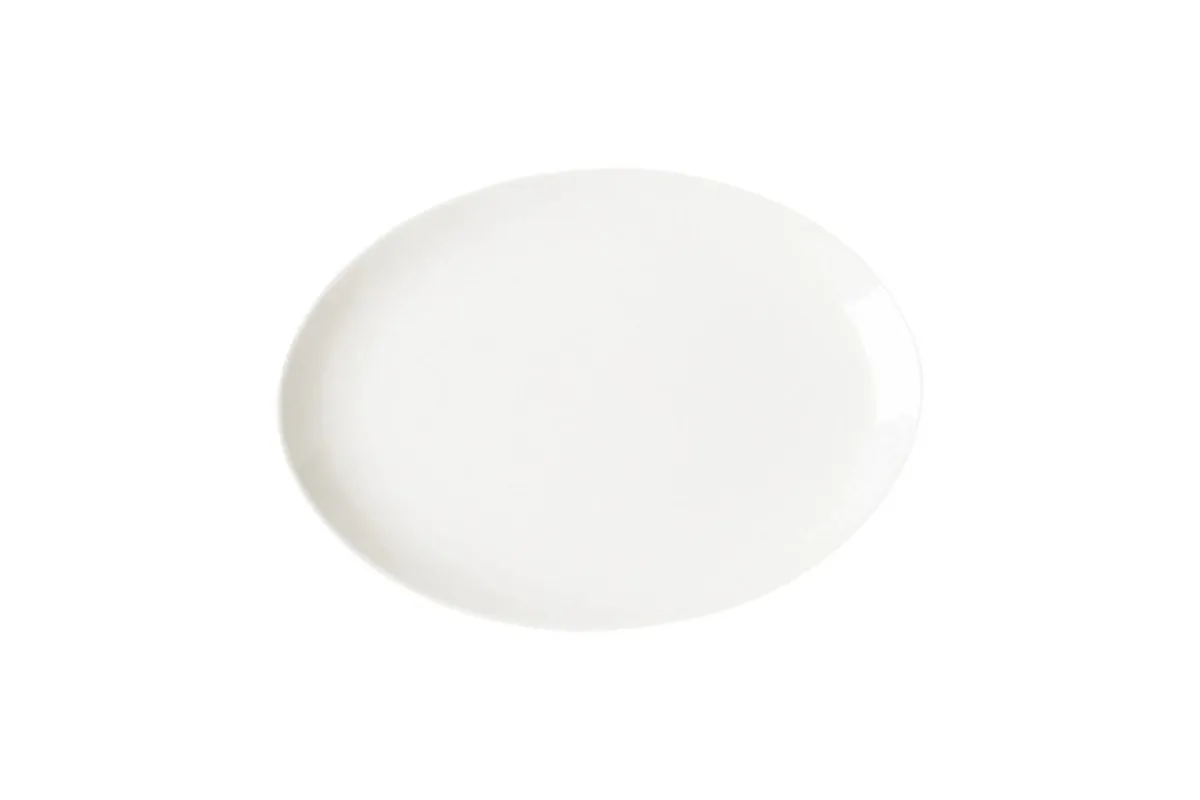 Plat ovale ivoire porcelaine vitrifiée 32,3x23 cm Nano - RAK Outlet