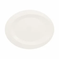 Plat ovale ivoire porcelaine vitrifiée 36,2 cm Giro - RAK Hot