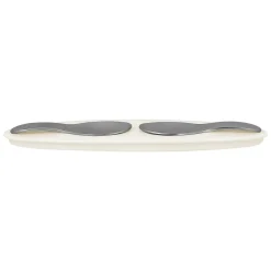 RAK Plat ovale ivoire porcelaine vitrifiée 25 cm Picked Hot