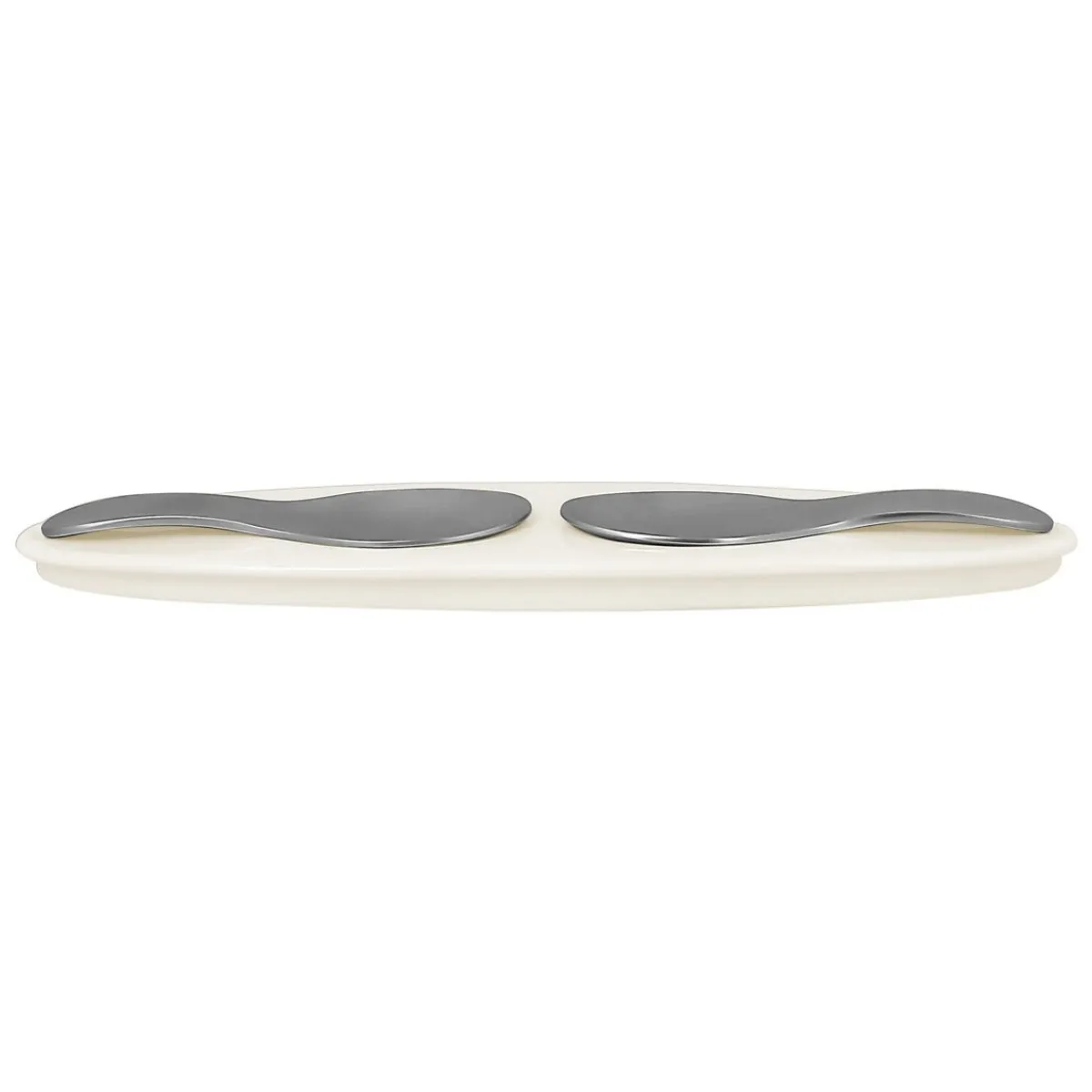 RAK Plat ovale ivoire porcelaine vitrifiée 25 cm Picked Hot