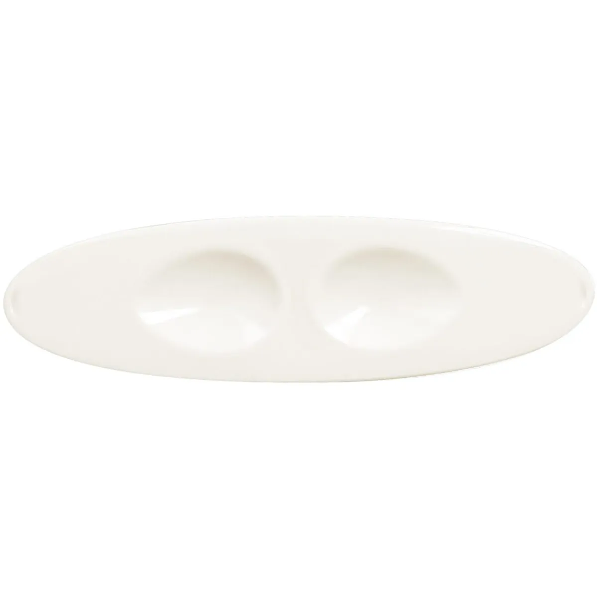 RAK Plat ovale ivoire porcelaine vitrifiée 25 cm Picked Hot