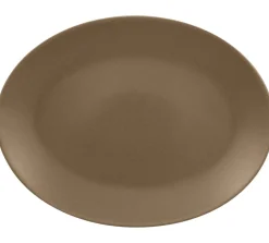 RAK Plat ovale marron porcelaine vitrifiée 36 cm Genesis Sale