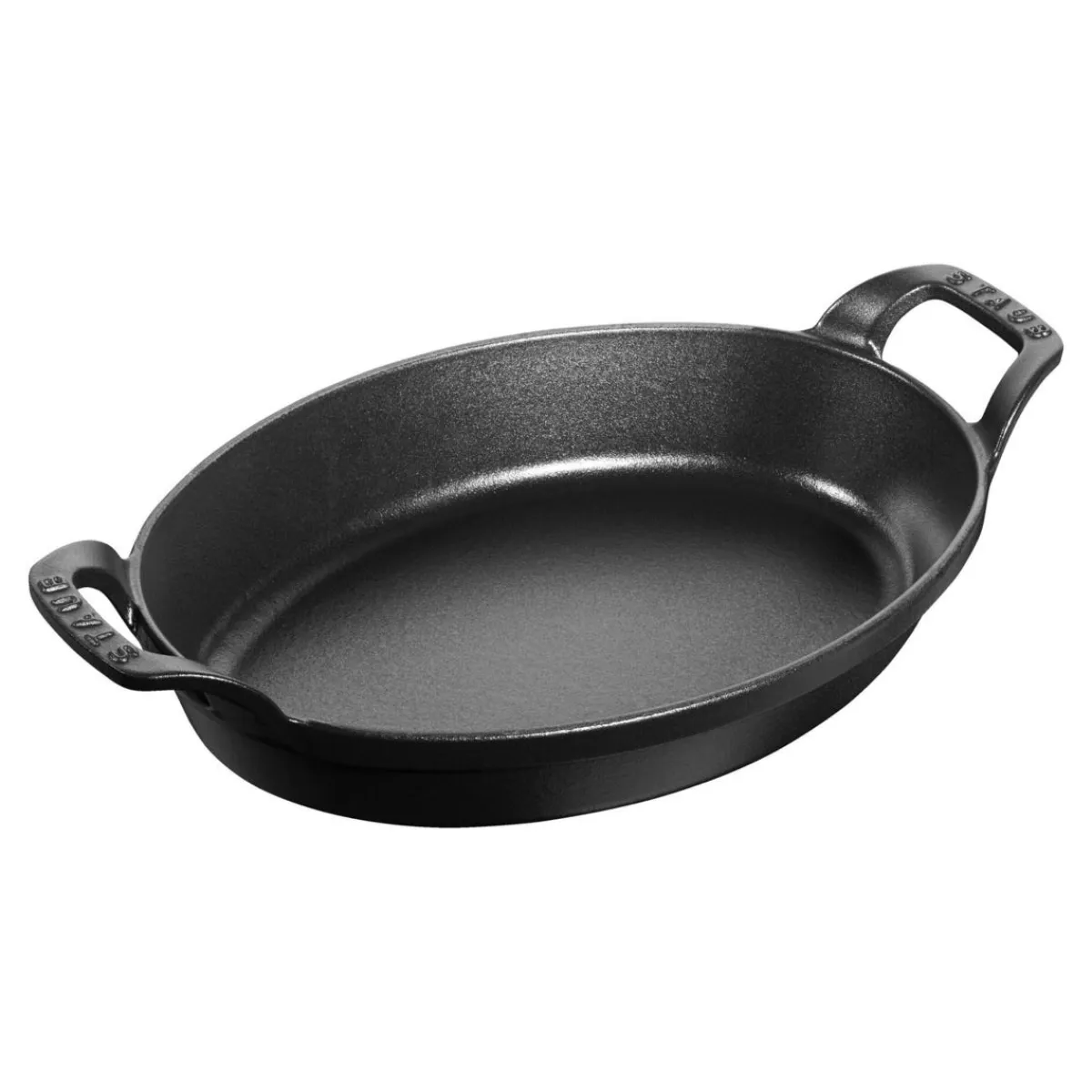 Plat ovale noir fonte d'acier 32 cm - STAUB Discount