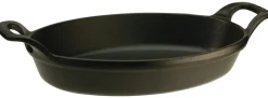 STAUB Plat ovale noir fonte d'acier 24 cm Outlet