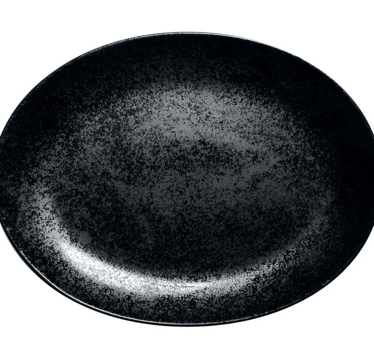 Plat ovale noir porcelaine vitrifiée 36 cm Karbon - RAK Sale