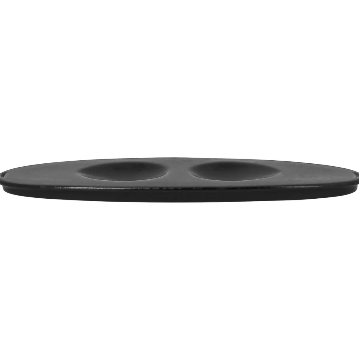 Plat ovale noir porcelaine vitrifiée 25 cm Picked - RAK Online
