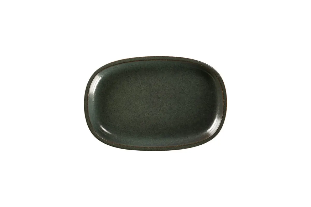 RAK Plat ovale noir porcelaine vitrifiée 23 cm stone Ease Clearance