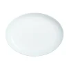 Plat ovale ovale blanc verre opal 33 cm Diwali - LUMINARC Hot