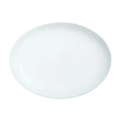 Plat ovale ovale blanc verre opal 33 cm Diwali - LUMINARC Hot