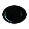 Plat ovale ovale noir verre trempé 33 cm Diwali - LUMINARC New