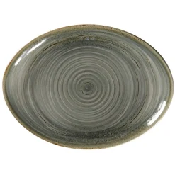 RAK Plat ovale Peridot porcelaine vitrifiée 26 cm stone Spot Best