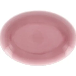 Plat ovale rose porcelaine vitrifiée 26 cm Vintage - RAK Online