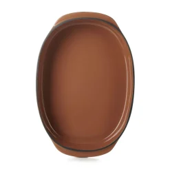 REVOL Plat ovale rouge porcelaine culinaire 34 cm Caractère Discount