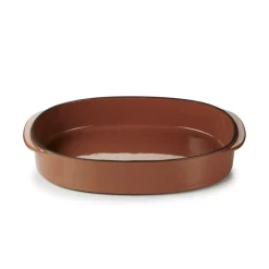 REVOL Plat ovale rouge porcelaine culinaire 34 cm  Caractère Discount