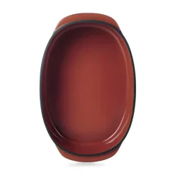 REVOL Plat ovale rouge porcelaine culinaire 26 cm Caractère New