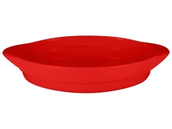 Plat ovale rouge porcelaine vitrifiée 45,3x25 cm Chefs Fusion - RAK Clearance