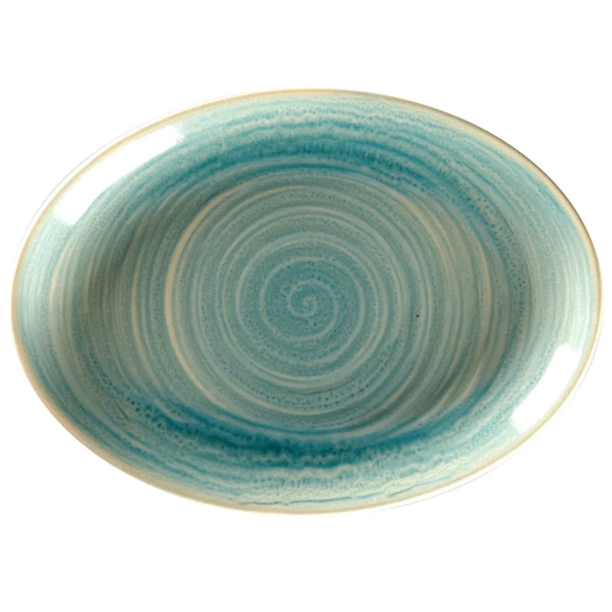 RAK Plat ovale Saphire porcelaine vitrifiée 21 cm stone Spot New